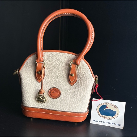Dooney and Bourke awl Leather Mini Norfolk Crossbody Bag